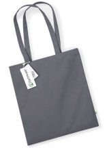Organic EarthAware cotton bag 340g - gray / graphite