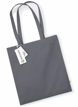 Organic EarthAware cotton bag 340g - gray / graphite