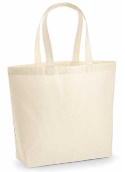 Cotton bag with Maxi bottom 200g - natural / natur