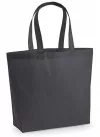 Cotton bag with Maxi bottom 200g - gray / graphite