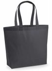 Cotton bag with Maxi bottom 200g - gray / graphite