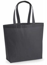 Cotton bag with Maxi bottom 200g - gray / graphite
