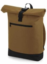 Rolling backpack with pocket - light brown / caramel