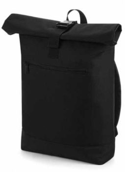 Rolling backpack with pocket - fekete / fekete