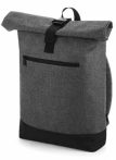 Rolling backpack with pocket - grey