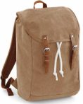 Camel canvas backpack without pockets - light brown / sahara