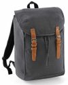 Camel canvas backpack without pockets - gray / graphite