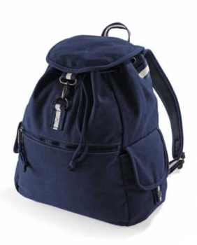 Camel Canvas Backpack with Pockets - sötét kék / sötétkék