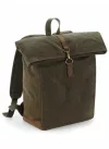 Heritage Canvas buckle backpack - olive green