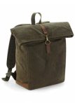 Heritage Canvas buckle backpack - olive green