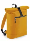 Recycled rolling backpack - mustard yellow