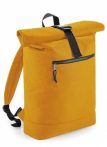 Recycled rolling backpack - mustard yellow