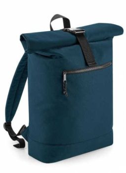 Recycled rolling backpack - kék / petrol