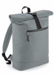 Recycled roll-top backpack – grey / light grey