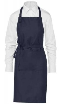 Pamut kötény zsebekkel 200g - sötétkék / navy