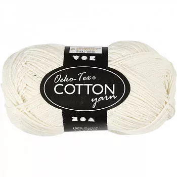 100% pamut fonal, 50g - fehér 100% pamut fonal, 50g - fehér
