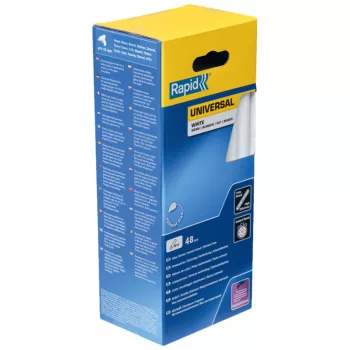 Set of fehér melting sticks 12mm x 190mm, box 48 pcs Set of fehér melting sticks 12mm x 190mm, box 48 pcs