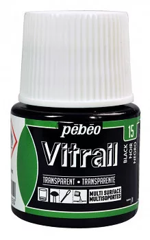 Vitrail glass paint 45ml - 15 fekete