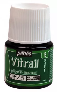 Vitrail glass paint 45ml - 18 green charteuse