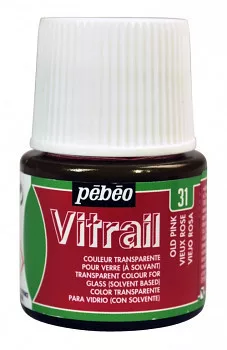 Vitrail glass paint 45ml - 31 old pink