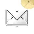 Paper envelope Pollen C5 162x229mm arany Paper envelope Pollen C5 162x229mm arany