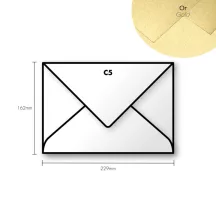 Paper envelope Pollen C5 162x229mm  arany