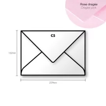 Paper envelope Pollen C5 162x229mm  Dragee pink