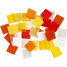 Mozaik sárga-vörös 1x1cm 25g