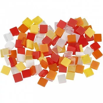 Sárga-vörös mozaik 0.5x0.5cm 25g