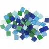 Mozaik zöld-kék 0.5x0.5cm 25g