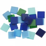 Mozaik zöld-kék 1x1cm 25g