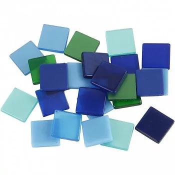 Mozaik zöld-kék 1x1cm 25g