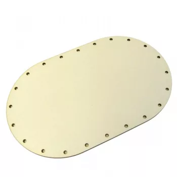 Oval bottom for basket weaving 25x40cm