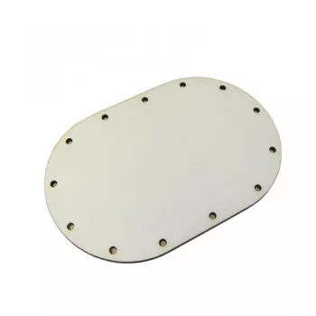 Oval bottom for basket weaving 8x12cm