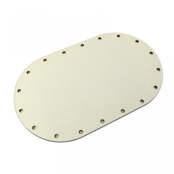 Oval bottom for knitting baskets 9x15cm