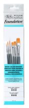 W&N vízfesték ecset készlet 6 db hosszú nyéllel
