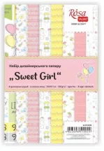   Papírkészlet üdvözlőkártyák készítéséhez A4 250g - Édes lány