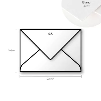 Paper envelope Pollen C5 162x229mm fehér Paper envelope Pollen C5 162x229mm fehér