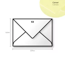 Paper envelope Pollen C5 162x229mm  Canary