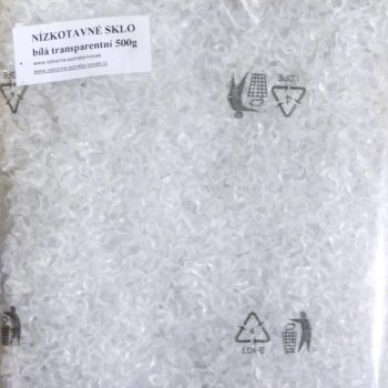 Alacsony olvadáspontú üveg 0,5 kg - fehér átlátszó