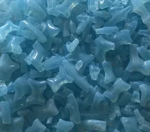   Alacsony olvadáspontú üveg 0,5kg - világos türkiz átlátszó