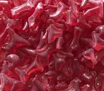 Alacsony olvadáspontú üveg 0,5 kg - átlátszó piros