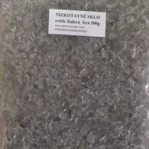   Alacsony olvadáspontú üveg 0,5kg - világos lila átlátszó