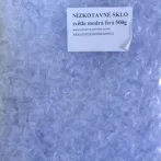   Alacsony olvadáspontú üveg 0,5kg - világos kék átlátszó