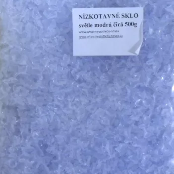 Alacsony olvadáspontú üveg 0,5kg - világos kék átlátszó Alacsony olvadáspontú üveg 0,5kg - világos kék átlátszó