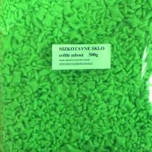   Alacsony olvadáspontú üveg 0,5kg - világos zöld átlátszó