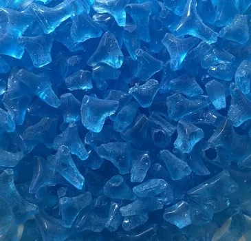 Alacsony olvadáspontú üveg 0,5kg - sötét türkiz átlátszó