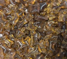   Alacsony olvadáspontú üveg 0,5kg - világos barna átlátszó