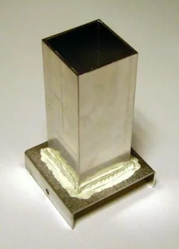 Lemez forma gyertyaöntéshez - téglatest 46x46x120 mm Lemez forma gyertyaöntéshez - téglatest 46x46x120 mm