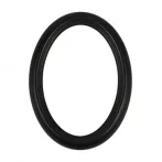 Ovális fekete keret 9x13cm